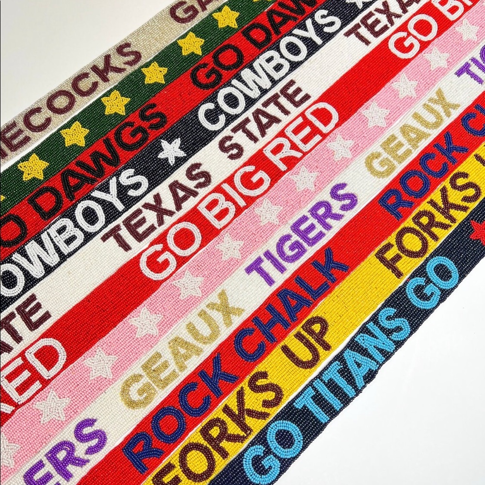 Beaded Cowboys purse strap